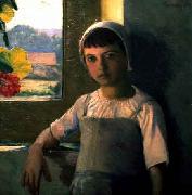 Lilla Cabot Perry La Petite AngEle, oil on canvas